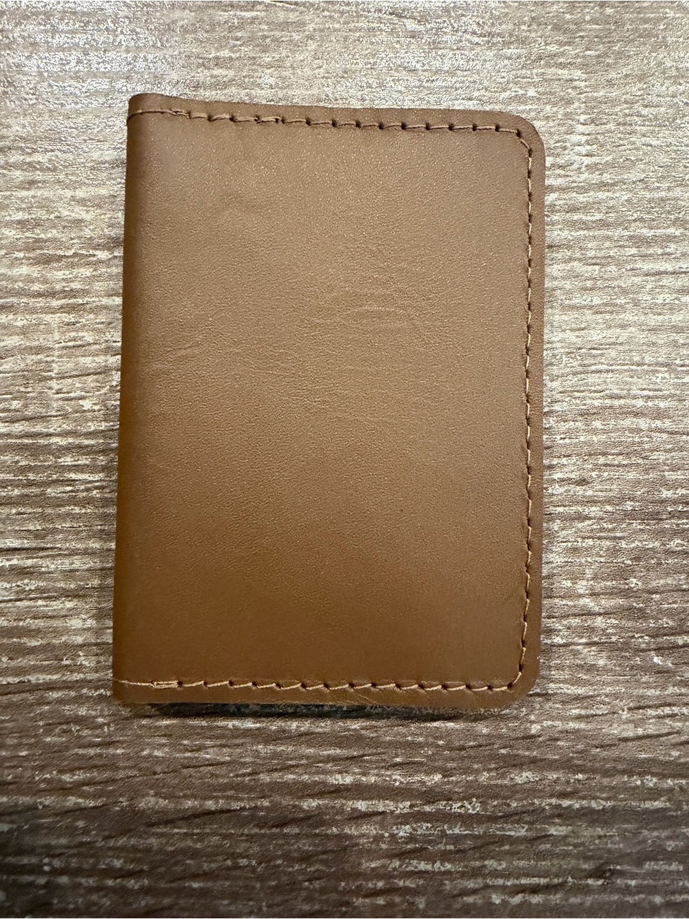 Men's Brown Leather Card Holder - Minimalist Wallet